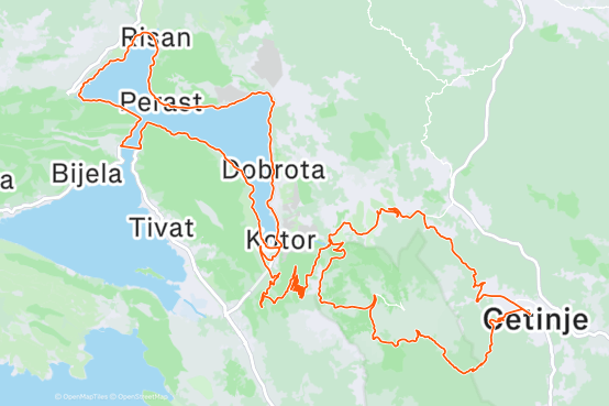 BOKA Road 1 route map